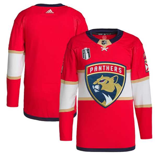 Mens Florida Panthers Blank Red 2023 Stanley Cup Final Stitched Jersey Dzhi->florida panthers->NHL Jersey